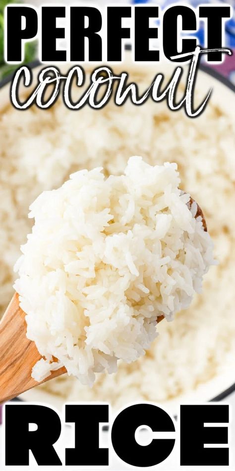 Cocunut Rice, Cocnut Rice, Thai Coconut Rice, Coconut Milk Rice, Creamed Rice, Coconut Rice Recipe, Coconut Milk Recipes, Coconut Rice, Canned Coconut Milk