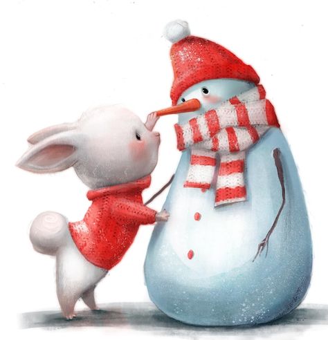 Photo a bunny with a red sweater and a r... | Premium Photo #Freepik #photo #snowman #white-rabbit #cute-christmas #happy-snowman Christmas Illustration Design, Snowman Christmas Cards, Christmas Bunny, Bunny Painting, Christmas Illustrations, Mickey Mouse Wallpaper, Cute Cartoon Characters, A Bunny, 3d Christmas