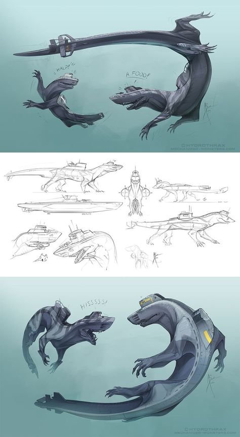 Concept Art Creature, Robot Animal, Beast Creature, Creature Artwork, Alien Concept, Arte Robot, Fantasy Beasts, Alien Concept Art, Monster Concept Art