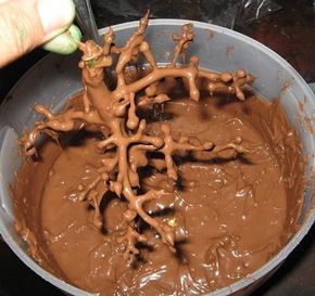 Dip grape stems in chocolate to make realistic trees for a gingerbread house. | 51 Life-Saving Holiday Hacks That Are Borderline Genius Gingerbread House Parties, Gingerbread House Designs, Snow Effect, Gingerbread Party, Holiday Hack, Gingerbread House Decorations, Christmas Gingerbread House, Gingerbread Houses, Halloween Cakes