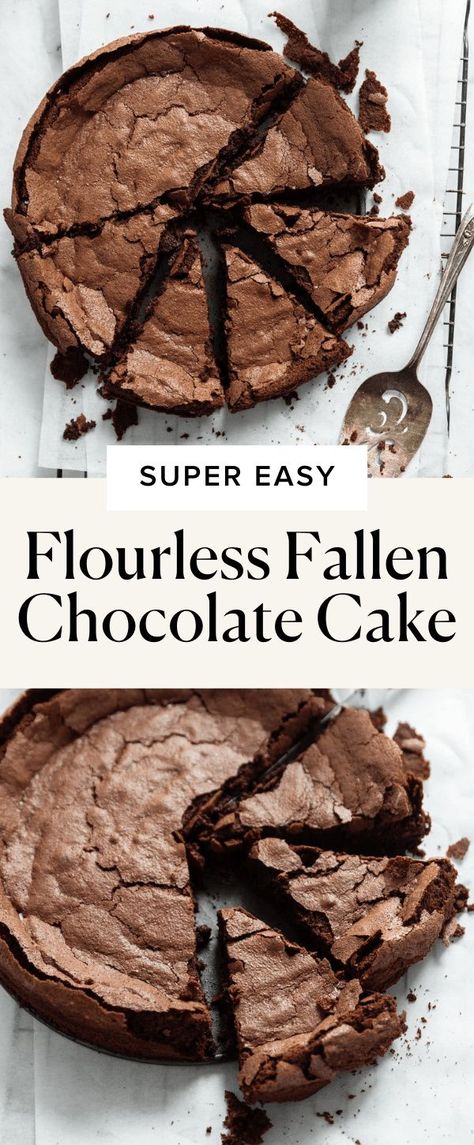 Flourless Chocolate Cake Ina Garten, Fallen Chocolate Cake, Broma Bakery Chocolate Cake, Flour Less Chocolate Cake, Broma Bakery Gluten Free, Flour Free Chocolate Cake, Passover Flourless Chocolate Cake, Flourless Chocolate Desserts, Chocolate Torte Flourless