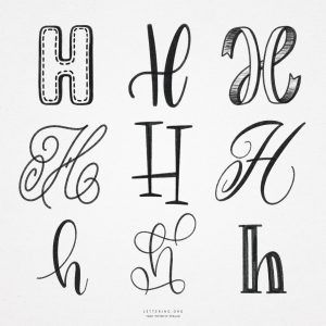 Hand lettering letters to practice (free collection) Cool Hand Lettering Fonts, Hand Lettering Alphabet Practice Sheets, Easy Writing Fonts Hand Drawn, Free Doodle Letter Fonts, Hand Lettering Alphabet Examples, Fancy Writing Styles Alphabet, Fancy Name Writing, Different Caligraphy, Hand Lettering Alphabet Fonts Handwriting Typography