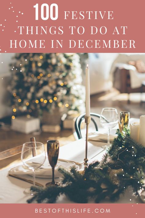 Cozy Christmas Activities, Christmas Fun For Adults, December Activities For Adults, December Things To Do, Christmas Things To Do At Home, Things To Do At Christmas Time, Christmas Activities At Home, December To Do List, Christmas Day Activities