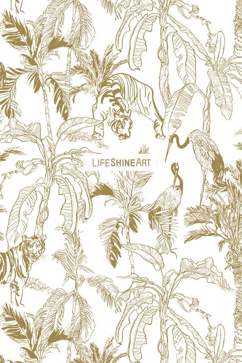 Linen Paper Texture, Jungle Plants, Drawn Patterns, Toile Pattern, Etching Prints, Tshirt Printing Design, Black Phone Wallpaper, Jungle Animal, Elephant Design