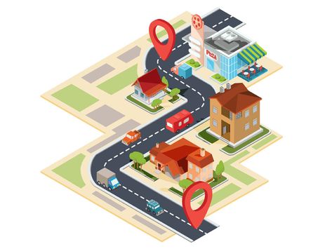 Route Map concept icon car illustrator isometric infographics design art vector illustration direction road navigation route map Road Map Design, Planning School, Gps Vehicle Tracking, Arrow Illustration, Vehicle Tracking System, Isometric Map, Gps Tracking System, Navigation Map, Map Icons