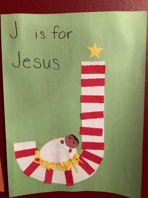 Craft preschool ABC letter J Jesus Christmas candy cane paper craft Christmas Crafts For Preschoolers Jesus, Baby Jesus Activities For Preschoolers, Christian Preschool Crafts Christmas, Letter M Christmas Craft Preschool, J Is For Jesus Crafts For Preschoolers, J For Jesus Craft, Christian Christmas Toddler Crafts, Letter J Christmas Crafts, Christmas Canvas Preschool Craft