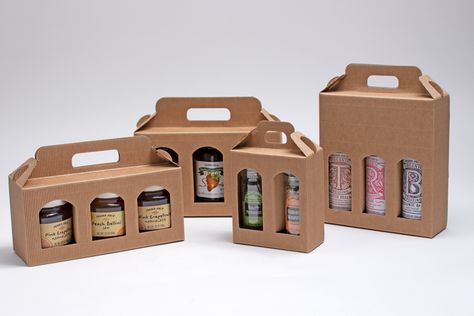 Natural kraft jar and bottle gift boxes | Wholesale Food Service, Bakery, & Wine Packaging Bottled Food Packaging, Jar Box Packaging, Bottle Carrier Packaging, Bottle Hampers Packaging, Sustainable Bottle Packaging, Kraft Food Packaging, Bottle Gift Box Ideas, Bottle Gift Packaging, Natural Packaging Ideas