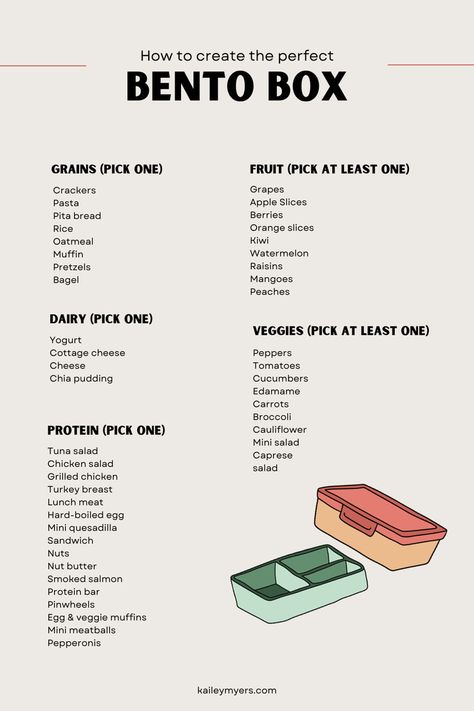 How to create the perfect bento box Bento Box For Adults, Prepare For Pregnancy, Healthy Bento, Bento Box Recipes, Easy School Lunches, School Lunch Recipes, Meal Prep Snacks, Healthy Lunch Snacks, Healthy School