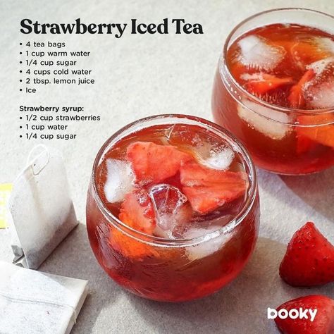 Makanan Rendah Kalori, Sommer Mad, Iced Drinks Recipes, Resep Smoothie, Tea Drink Recipes, Homemade Cookbook, Thanksgiving Menu Ideas, Drink Recipes Nonalcoholic, Refreshing Drinks Recipes