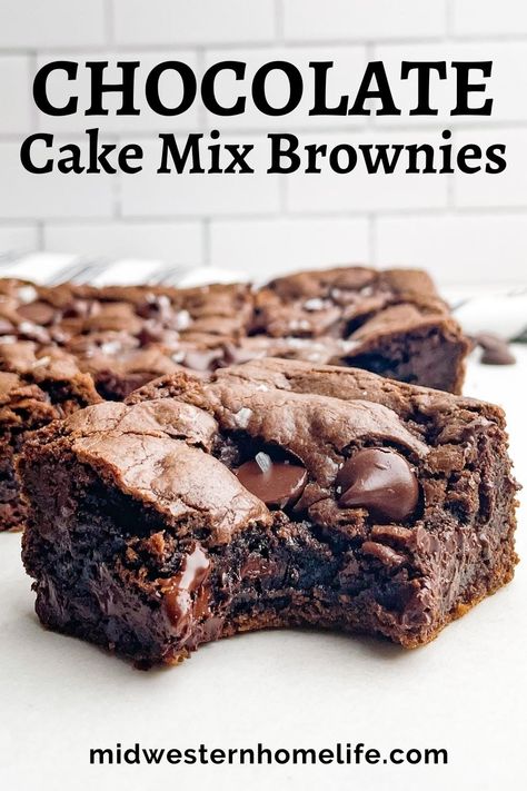 Turn Chocolate Cake Mix Into Brownies, Recipes Using German Chocolate Cake Mix Boxes, Semi Homemade Brownies, Box Cake Brownie Recipes, German Chocolate Cake Mix Brownies, Sheet Pan Brownies Cake Mixes, Brownies Using Cake Mix Boxes, Brownies From Cake Mix Chocolate, Cake Mix Brownies 3 Ingredients