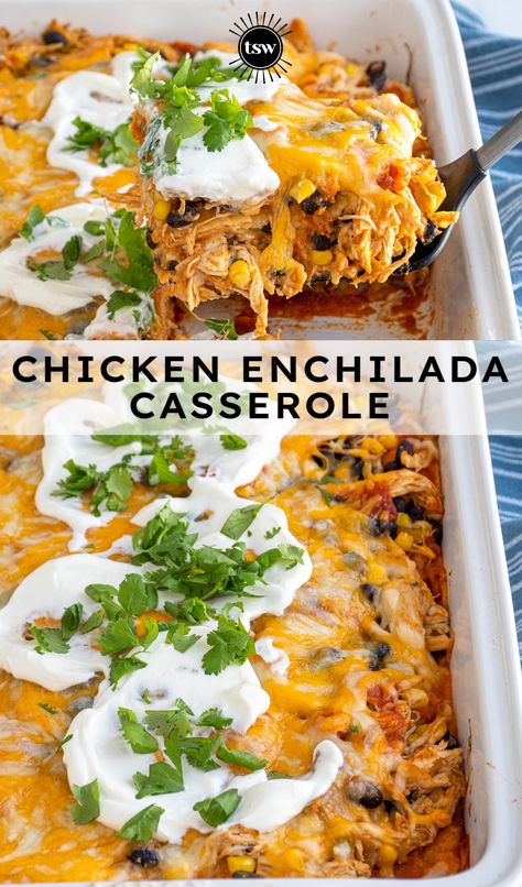 Chicken Enchilada Casserole | The Schmidty Wife