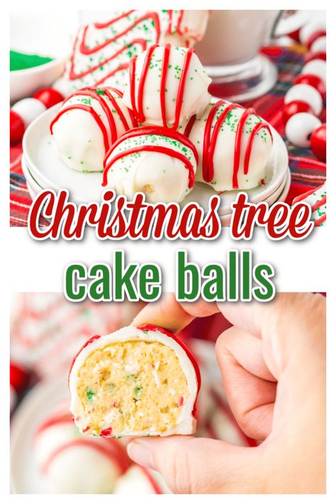 cake balls, christmas cake balls, christmas dessert, christmas tree cake balls, christmas tree cake recipes, christmas tree cake truffles, christmas tree cakes, no bake christmas dessert Christmas Little Debbie Cake Balls, Christmas Tree Cakes Cake Pops, Little Debbie’s Christmas Tree Cake Pops, Christmas Cookie Cake Balls, Christmas Desert Cheeseball, Cake Balls With Alcohol, Cake Balls Recipe Easy No Bake, Banana Pudding Cake Balls, Christmas Tree Cakes Truffles