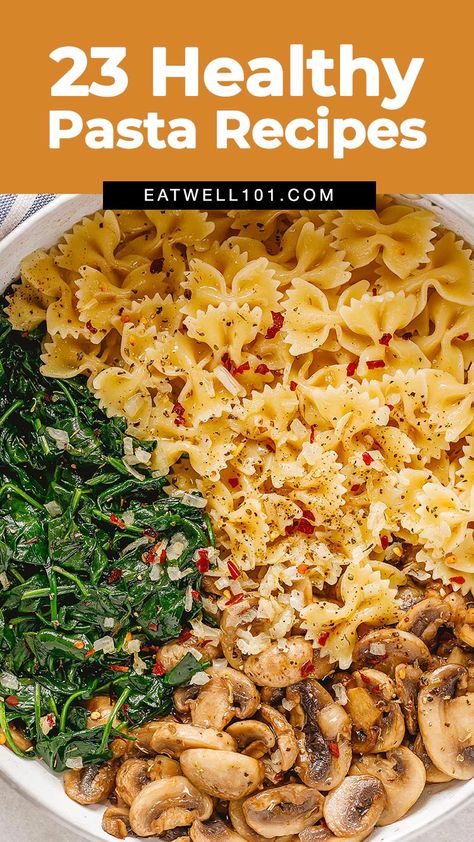 Spinach Shrimp Pasta, Protein Pasta Recipes, Parmesan Chicken Pasta, Easy Healthy Pasta Recipes, Low Calorie Pasta, Pasta Lunch, Penne Pasta Recipes, Healthy Pasta Dishes, Light Pasta