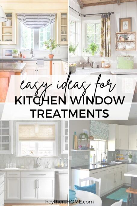 6 Updated Kitchen Window Treatments Kitchen Dining Window Treatments, Cute Kitchen Curtain Ideas, Kitchen Slider Window Treatments, Kitchen Picture Window Treatments, Kitchen Window Ideas Over Sink Curtain, Kitchen Window Privacy Ideas, Dining Room Window Treatments Ideas, Kitchen Bow Window, Above Sink Window