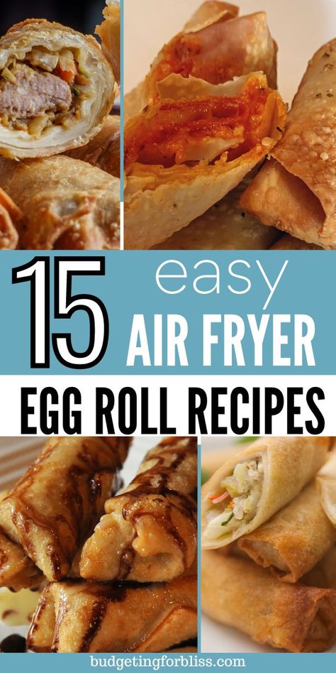 How To Make Egg Rolls In Air Fryer, Chili Egg Rolls, Eggrolls Recipe Easy Air Fryer, Healthy Eggroll Recipe Air Fryer, Airfry Eggroll, Leftover Egg Roll Wrappers, Variety Egg Rolls, Italian Beef Egg Rolls Air Fryer, Easy Egg Rolls Air Fryer