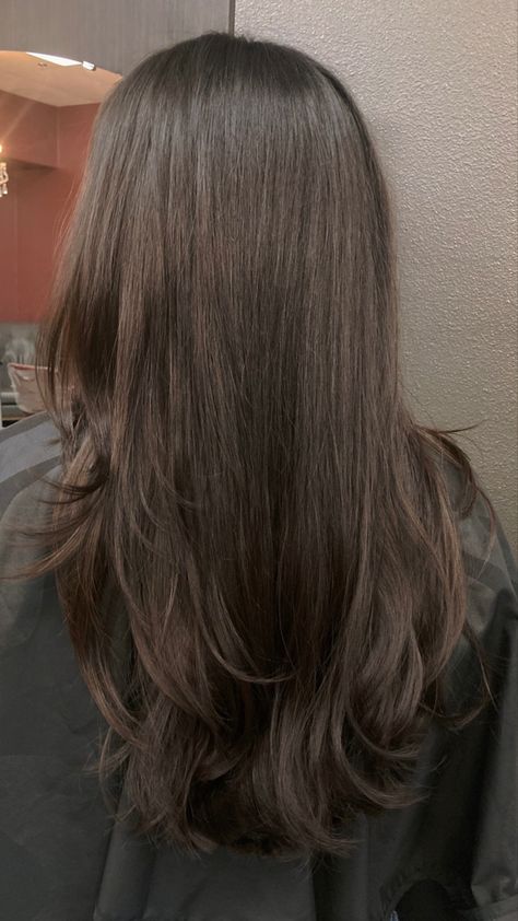 Long Layered haircut Layers Face Framing, Haircut Transformation, Long Layered Haircut, Rambut Brunette, Brown Hair Inspo, Hair Inspiration Long, Hairstyles For Layered Hair, Long Layered Haircuts, Layered Haircut