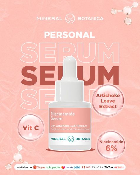 Rich Content Personal Serum - Niacinamide Instagram Ads Ideas, Cosmetics Advertising, Instagram Branding Design, Social Media Branding Design, 광고 디자인, Social Media Advertising Design, Publicidad Creativa, Body Care Products, Cosmetic Design