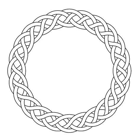 ** Round Celtic Knot Design, Celtic Circle Design, Most Beautiful Tattoos, Celtic Knot Circle, Celtic Knot Drawing, Celtic Circle, Circle Garland, Knot Pattern, Celtic Tattoo