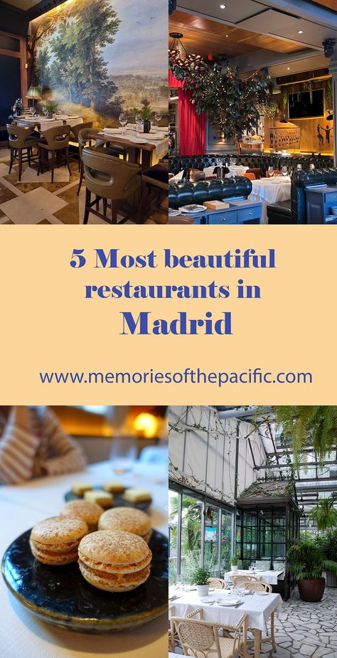 Best Places To Eat In Madrid, Best Restaurants In Madrid Spain, Madrid Spain Restaurants, Madrid Restaurants Dinner, Restaurants Madrid, Restaurants In Madrid, Most Beautiful Restaurants, Madrid Food, Madrid Restaurants