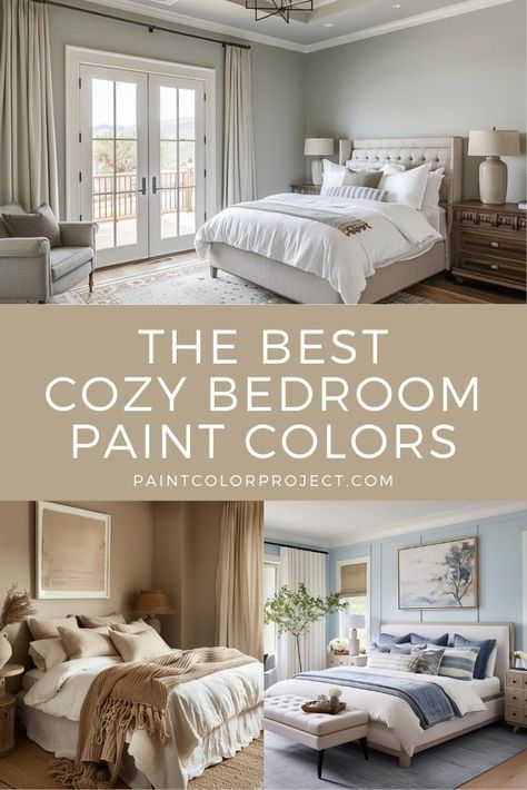 Modern Farmhouse Master Bed Paint Colors, Bedroom Benjamin Moore Paint Colors, Adding Color To Neutral Bedroom, Best Paint Colours For Bedrooms, Modern Paint Colors For Bedroom, Relaxing Interior Paint Colors, Minimalist Bedroom Wall Color, Paint Colors Master Bed, Best Colors For Bedroom Wall