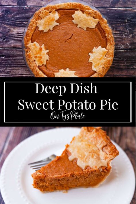 Deep Dish Sweet Potato Pie — fresh roasted sweet potatoes whipped smooth with brown sugar, sweetened condensed milk, and fragrant fall spices. Deep Dish Sweet Potato Pie, Sweet Potato Pie With Sweetened Condensed Milk, Deep Dish Sweet Potato Pie Recipe, Sweet Potato Pie Southern Condensed Milk, Sweet Potato Pie Using Sweetened Condensed Milk, Southern Sweet Potato Pie With Condensed Milk, Brown Sugar Sweet Potato Pie, Boiling Sweet Potatoes, Pie Easy