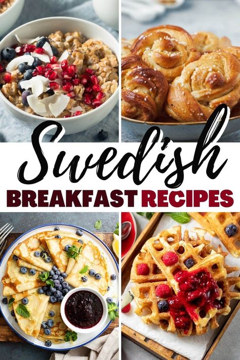 These authentic Swedish breakfast recipes are sure to delight! Recipes like pancakes, waffles, crispbread, and boiled eggs will put a Swedish spin on your morning. Swedish Foods Recipes, Swedish Breakfast Recipes, Swedish Food Recipes Authentic, Authentic European Recipes, Easy Swedish Recipes, Foreign Breakfast Recipes, European Breakfast Recipes, Sweden Recipes Traditional, Swedish Lunch Ideas