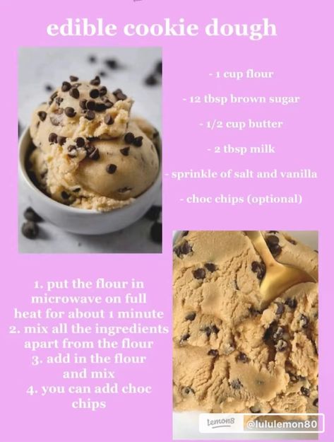 Sweet Stuff To Make Easy Recipes, Easy And Delicious Recipes, Simple Desserts No Bake, Good Recipes For Dessert Easy, Cookie Dough Without Butter, Canned Biscuit Dessert Recipes, Snack Ideas Easy Quick No Bake, Easy Dessert Ideas No Bake, Baked Dessert Recipes Homemade