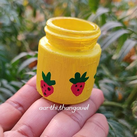 #bottleart
#minibottleart
#acrylicpaintbottle
#handmadewithlove
#craft
#bestoutofwaste
#diy Miniature Bottle Art Painting, Mini Bottle Art Painting, Empty Paint Bottles Diy, Empty Acrylic Paint Bottles Diy, Small Bottle Painting Ideas, Small Glass Bottles Art, Aesthetic Bottle Art, Mini Bottle Painting, Mini Bottle Art