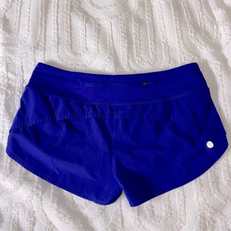 Blue Lululemon Shorts, Never Worn Tags Are Removed. Size 8 , 2.5 In Cute Lululemon Outfits, Blue Lululemon Shorts, Lulu Lemon Shorts, Lulu Outfits, Speed Up Shorts, Blue Lululemon, Lululemon Outfits, Cheer Outfits, Lululemon Shorts