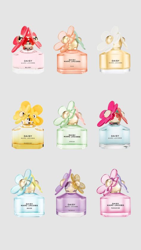 #perfume #beautyproduct #perfumeinspo #marcjacobs Daisy Perfume Marc Jacobs, Beautiful Perfume Bottle Design, Mark Jacobs Perfume, Marc Jacobs Daisy Perfume, Passion Fruit Sorbet, Marc Jacobs Perfume, Daisy Perfume, Seductive Perfume, Designer Perfume