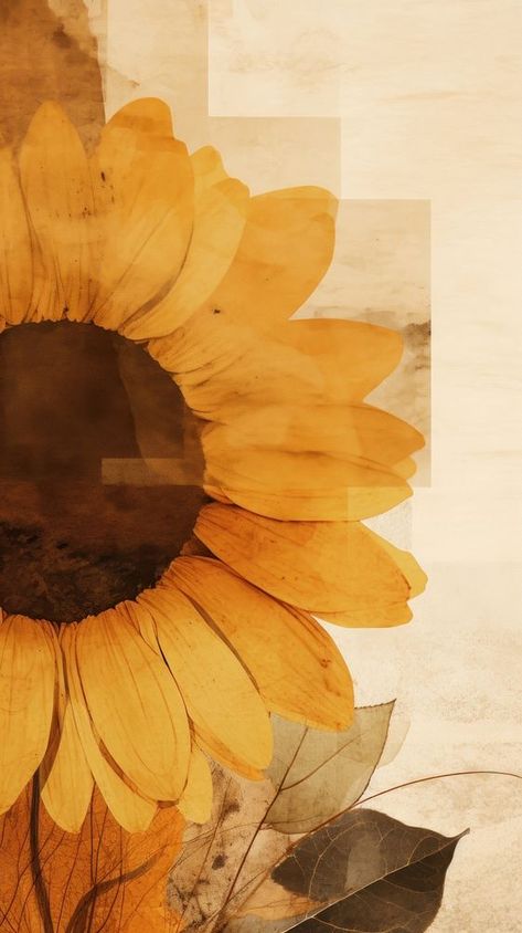 Sunflower painting plant art. | free image by rawpixel.com / Boom Wall Art Image, Boom Painting Idea, Sunflower Wallpaper Sunflower Wallpaper Aesthetic, Abstract Sunflower Art, Sunflower Wallpaper Aesthetic, Sunflowers Aesthetic, Yellow Aesthetic Wallpaper, Sunflowers Art, Sunflower Background