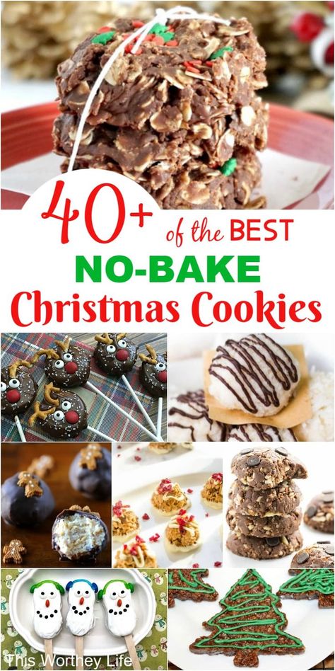 Cookies Kids Can Make, No Bake Christmas Cookies, No Bake Coconut Cookies, Christmas Cookies To Make, Peanut Butter Balls Easy, Bake Christmas Cookies, No Bake Christmas, Christmas Cookies Kids, Bake Christmas