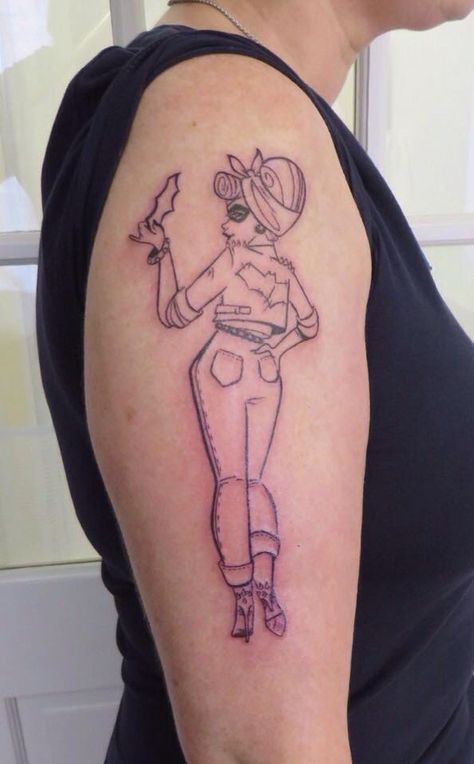 Geek Batgirl Tattoo Tattoo Ideas, Tatting, Tattoo Girls, Batgirl Tattoo, Tattoo Girl, Batgirl, I Tattoo, Girl Tattoos, Geometric Tattoo