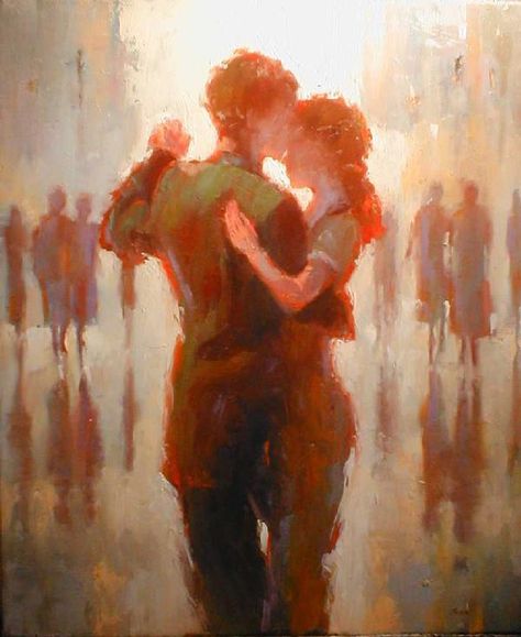 Irish Painters, Hiphop Dance, Dancing Art, Couple Painting, Romance Art, Dance Art, Romantic Art, Couple Drawings, Couple Art