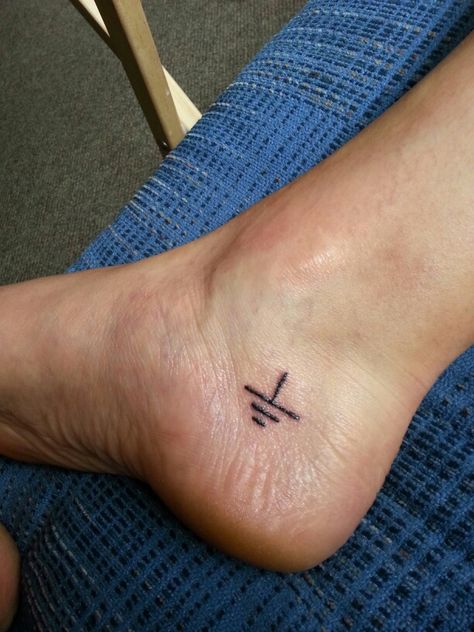 Grounded #physics #tattoos Physics Tattoos Ideas, Quantum Tattoo Physics, Electrical Engineering Tattoo, Grounded Symbol, Quantum Physics Tattoo, Electrician Tattoo Ideas, Physics Tattoo Ideas, Grounding Tattoo, Engineering Tattoo Ideas