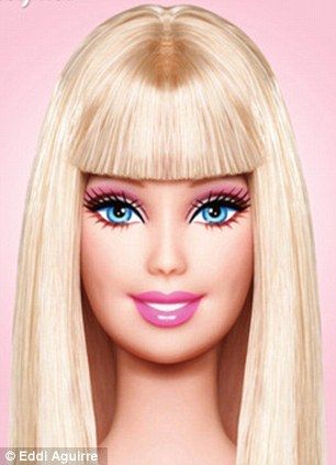 Barbie with her usual flawless face, bright eyes and pink lipstick Birthday Canvas, Barbie Room, Barbie Images, Barbie Makeup, Chic Chic, Im A Barbie Girl, Doll Makeup, Barbie Birthday, Barbie Party