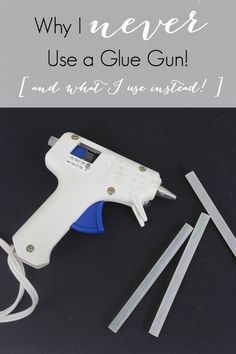 Why I Never Use a Glue Gun. It sounds crazy, but it's true! There are a LOT of glue options out there that won't burn your fingers :) [+ the BEST glues for different DIY and craft materials!] Glue Art, Best Glue, Glue Sticks, Glue Crafts, Glue Gun, Hot Glue Gun, Diy Materials, Crafts For Teens, Craft Materials