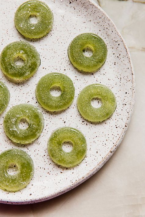 These sour apple ring gummies are a healthier homemade version of the classic! They're made without food dyes and are simple to make at home.