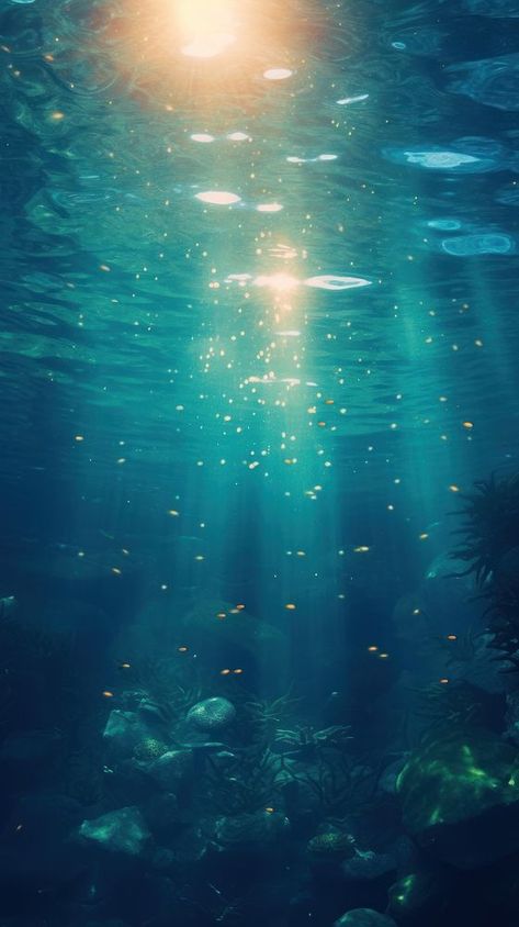 Download free image of Underwater sunlight sea outdoors. about retro underwater, abyss, aesthetic, aesthtic, and animal wildlife 13600334 Sunlight Zone Ocean, Aesthetic Underwater Wallpaper, Underwater Background Drawing, Underwater Looking Up, Ocean Asthetics Wallpaper, Underwater Wallpaper Aesthetic, Deep Water Aesthetic, Ocean Background Underwater, Ocean Art Aesthetic