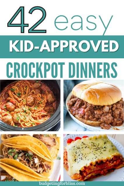 Looking for simple no-fuss meals for busy school nights? Try these 42 easy kid-approved crockpot dinners that are not only delicious but perfect for picky eaters. Crockpot Recipes For Busy Moms, Family Crockpot Meals Dinners Healthy, Slow Cooker Meals For Picky Eaters, Healthier Dinner Recipes For Picky Eaters, Busy School Night Meals, Crockpot Meal For Picky Eaters, Crockpot Meals For Big Families, Crockpot For Picky Eaters, Back To School Crockpot Meals