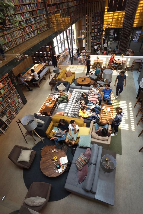 Bookstore Design, Board Game Cafe, Library Cafe, Study Cafe, Game Cafe, Outfit Office, Coffee Home, Bookstore Cafe, Coffee Shop Interior Design