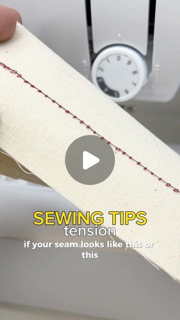 117K views · 6.2K likes | Julija Gobere on Instagram: "Probably most confusing sewing machine setting - thread tension🫣 Here’s an easy test that will help understand tension!🤩🤗  #sewingtutorial #howtosew #sewingmachine" Adjusting Tension On Sewing Machine, Sewing Machine Tension Guide, How To Thread A Sewing Machine, Sewing Machine Tension Problems, Sewing Machine Hacks, Sewing Machine Settings, Sewing Tension, Sewing Machine Tension, Sewing Machine Stitches