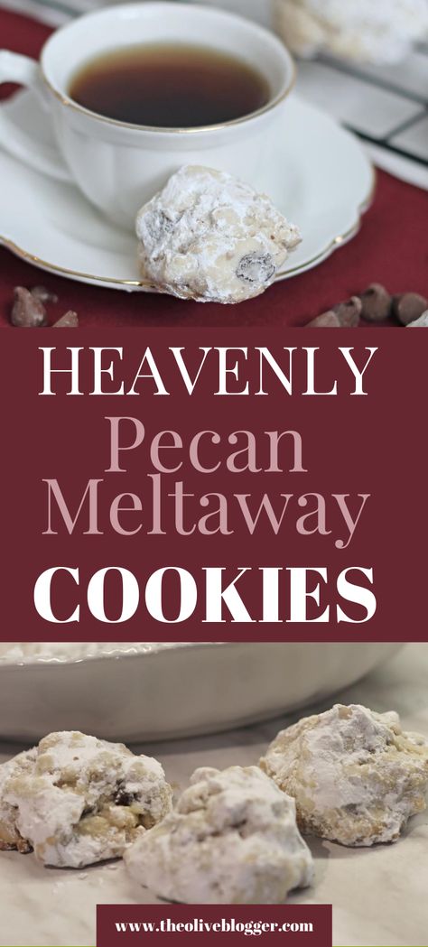 Butter Pecan Meltaway Cookies, Pecan Meltaways, Pecan Meringue Cookies, Pecan Meltaway Cookies, Pecan Balls, Dutch Cookies, Meltaway Cookies, Pecan Cookies, Cookie Ball