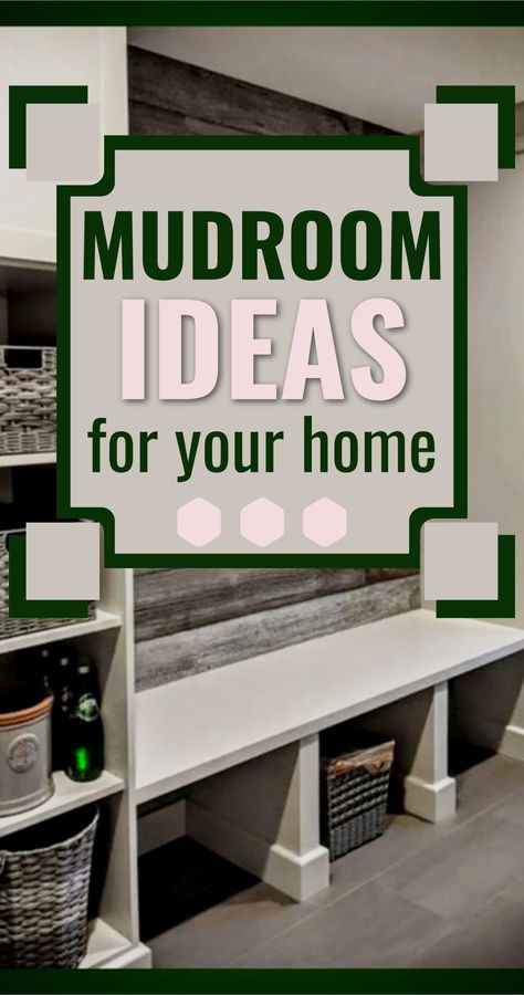 57 Mudroom Ideas For Your Home Drop Zone Mudroom Renovation Ideas, Mud Room Shelving Ideas, Diy Mud Room Coat Rack, Backhall Ideas Mud Rooms, Basement Mud Room Entryway, Laundry Lockers Mud Rooms, Garage Coat And Shoe Storage Mud Rooms, Mud Area Ideas, Diy Mudroom Laundry Room Ideas