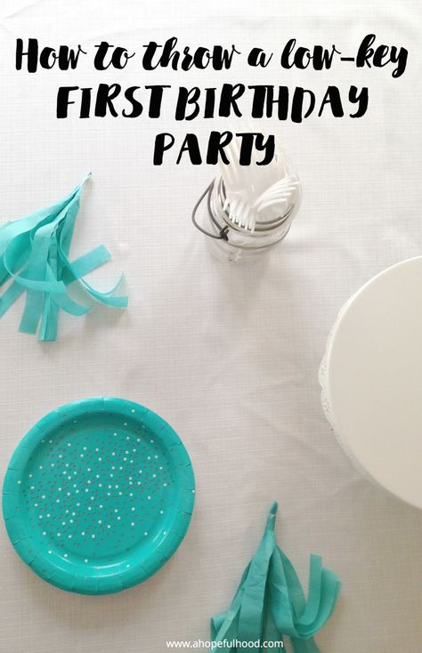 If you want a small, low-key party to have time to hang out with your family/friends, here's what you do....and, spoiler alert! We only spent $40! 1st Birthday Party At Home Ideas, First Birthday Small Party Ideas, 1st Birthday Small Party Ideas, Low Key First Birthday, Simple One Year Birthday Decor, Minimalist One Year Old Birthday Party, Lowkey First Birthday, Small One Year Old Birthday Party, 1st Birthday Party Ideas Simple