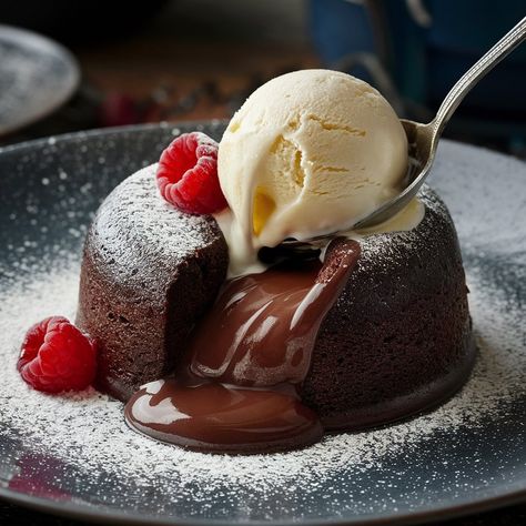 Molten Chocolate Cake . . . . . #moltenchocolatecake #chocolatelovers #dessertgoals #chocolateheaven #sweettooth #indulgence #chocolateaddict #foodporn #yum #chocolatelove Dessert Reference, Chocolate Indulgence Cake, Chocolate Molten Cake, Good Food Recipes, Choco Lava, Molten Cake, Fake Wedding, Molten Chocolate, Food Chocolate