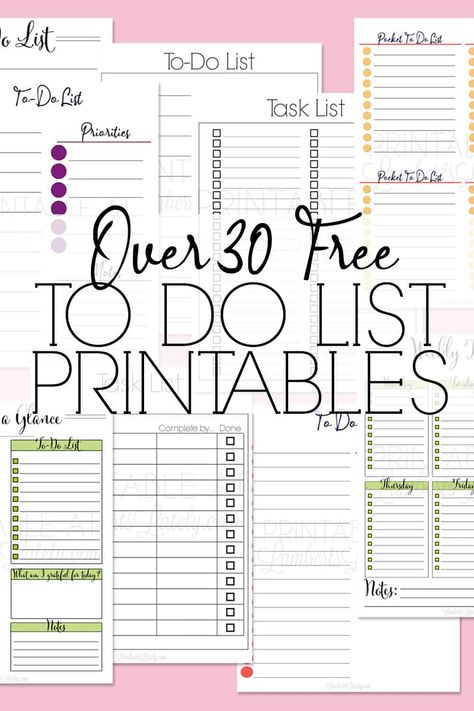 Grab over 30 free printable to do list and see ideas for how to use them. These cute pdf templates are great for work or to get organized with your personal schedule! Planner To Do List Ideas, To Do List For Work, To Do List For Business, Organization Templates Printable, To List Template, Things To Do Template Free Printable, To Do Printable, Task Template Free Printable, Pdf Templates Free