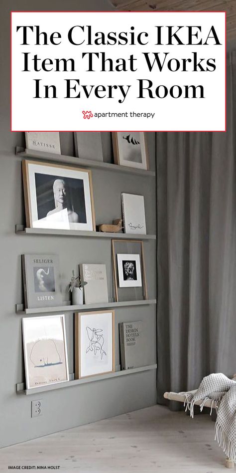 Ikea Picture Ledge, Ikea Wall, Ikea Shelves, Kitchen Ideas Modern Luxury, Picture Shelves, Single Room, Furniture Hacks, Ikea Diy, Ikea Furniture