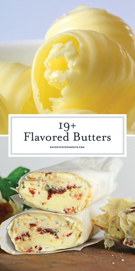 Compound Butter For Steak, Butter For Steak, Flavored Butter Recipes, Butter Recipes Homemade, Flavored Butters, Compound Butter Recipe, Herb Butter Recipe, Flavored Butter, Steak Butter