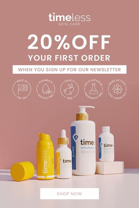 20% OFF Your First Order!🎉 Skin Care Promotion Ideas, Vitamin Ads Design, Skin Care Email Design, Skincare Sale Ads, Skin Care Layout, New Product Ads, Skincare Ads Design, Skin Care Ads Creative, Skincare Creatives